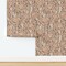 Neutral Botanical Beige Brown Floral Modern Boho Flowers Country Farmhouse Custom Removable Wallpaper by Spoonflower Peel & Stick Wallpaper 2FT Wide